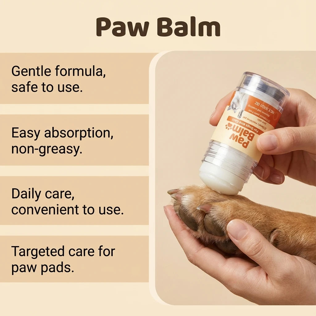 Cat Dog Paw Nose Balm Pet Foot Moisturizer Anti Crack Repair Soothe Dry Chapped Daily Pet Care Paw Skin Protective Ointment 30g